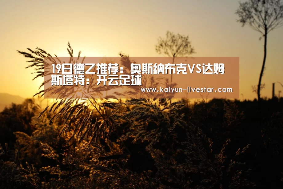 19日德乙推荐:奥斯纳布克VS达姆斯塔特:开云足球(图3) 开云体育